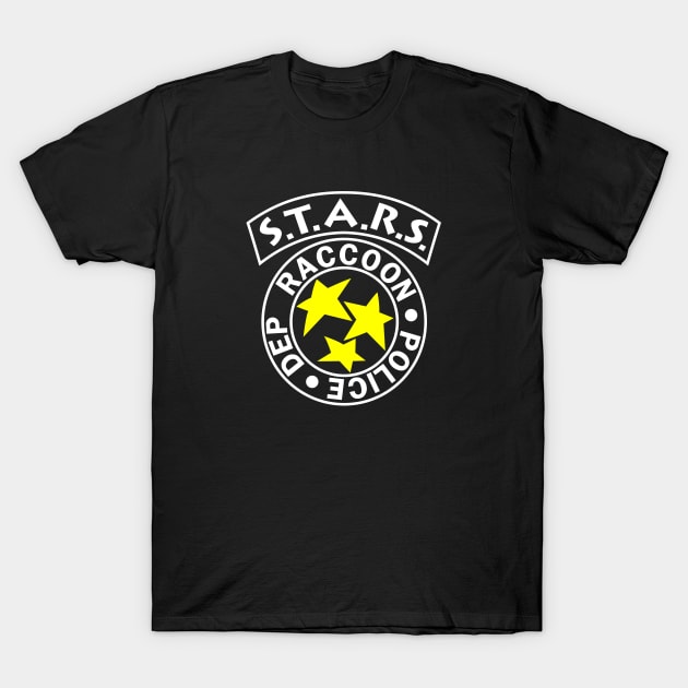 RESIDENT EVIL STARS POLICE DEPARTMENT T-Shirt by MANSE